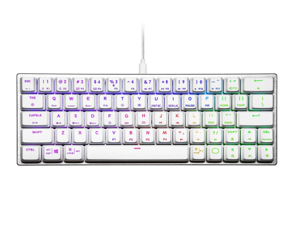 Klawiatura  przewodowa Cooler Master SK620 Biała ( TTC Red Low Profile)